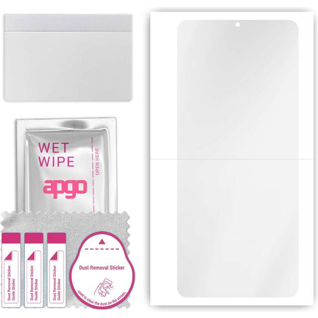 apgo Hydrogel Ultra-Clear Screen Protector for Oppo A57 4G, Hydrogel Film, Flexible, Soft TPU with positioning layer easy installation