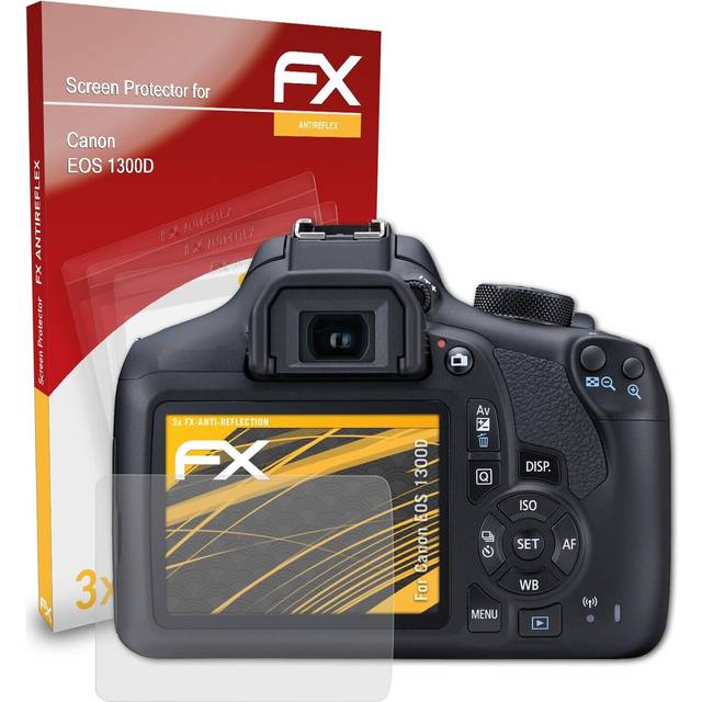 Atfolix 3x Screen Protection Film For Canon Eos 1300d Matt&shockproof