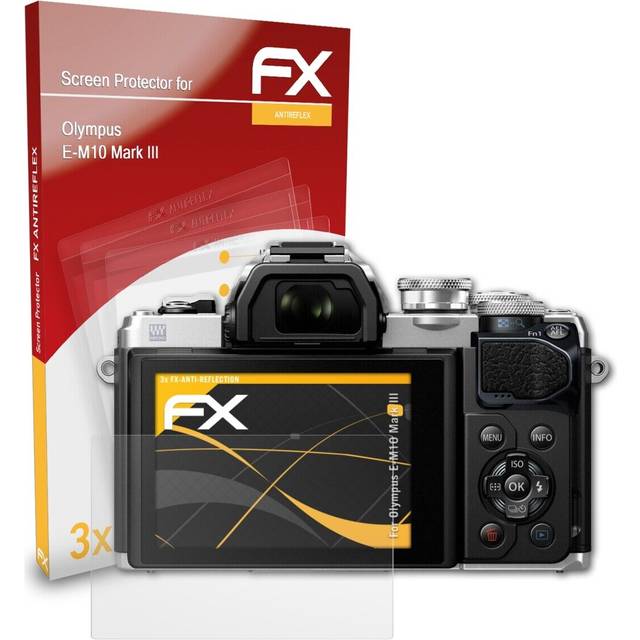 Atfolix 3x Screen Protection Film For Olympus E-m10 Mark Iii Matt&shockproof
