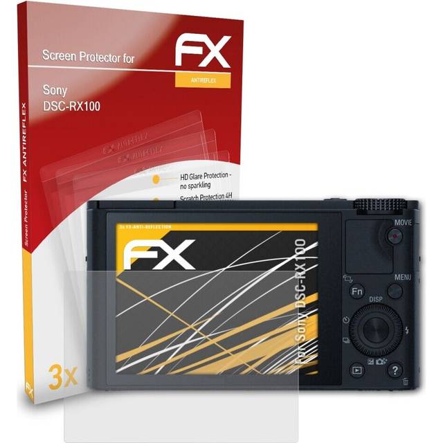 Atfolix 3x screen protection film for sony dsc-rx100 matt&shockproof