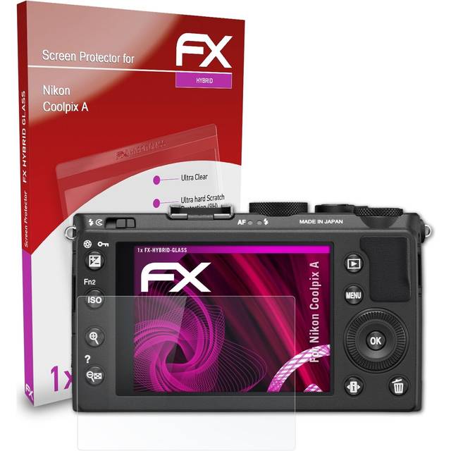 Atfolix glass protector for nikon coolpix a 9h hybrid-glass