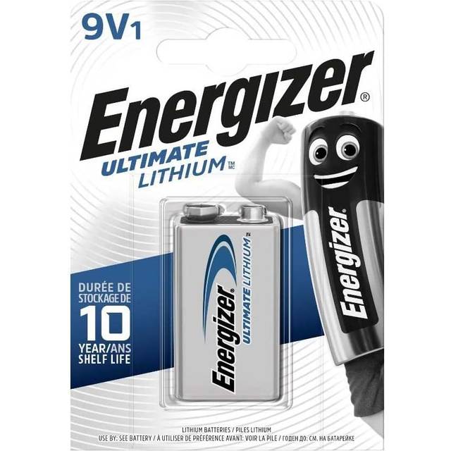 Energizer 4 9 V litiumbatterier litium 9 V-block L522-9V-FR22-E-block (set med 4)