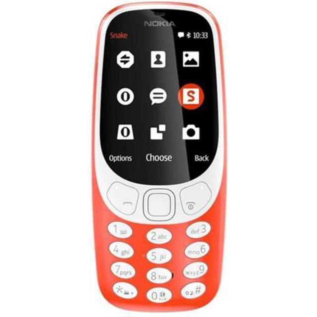 Refurbished Nokia Original Unlocked Nokia 3310(2017) Dual SIM 2G Mobile Phone Simple Set red