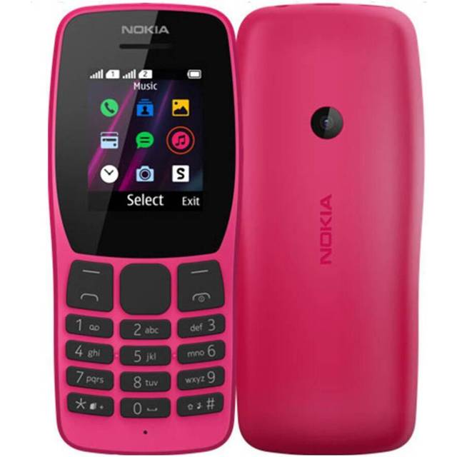 (pink, Simple Set) Refurbished Nokia Original Nokia 110 (2019) Dual Sim Mobile Phone