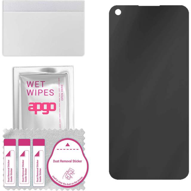 apgo Privacy Matte Hybrid protective glass compatible with Xiaomi Mi 11 Lite 5G, flexible nano glass, great replacement for tempered glass, scratch-re