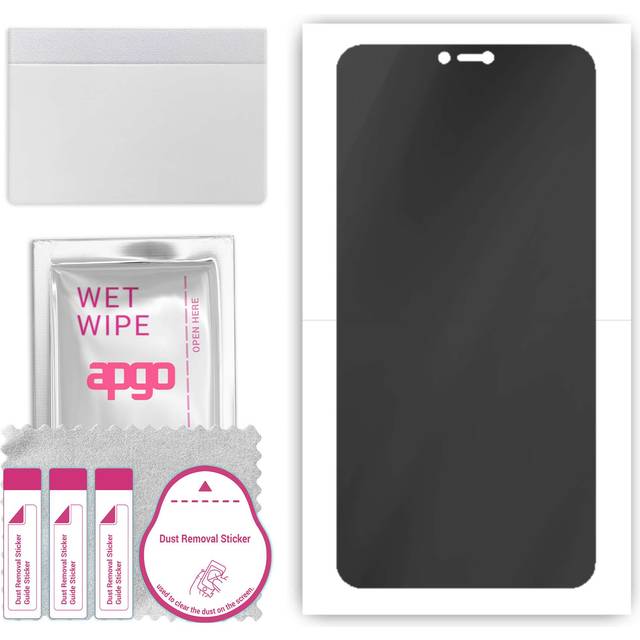 apgo Hydrogel Privacy Matte Screen Protector for OnePlus 6, Anti Spy, Hydrogel Film, Flexible, Soft TPU with positioning layer easy installation