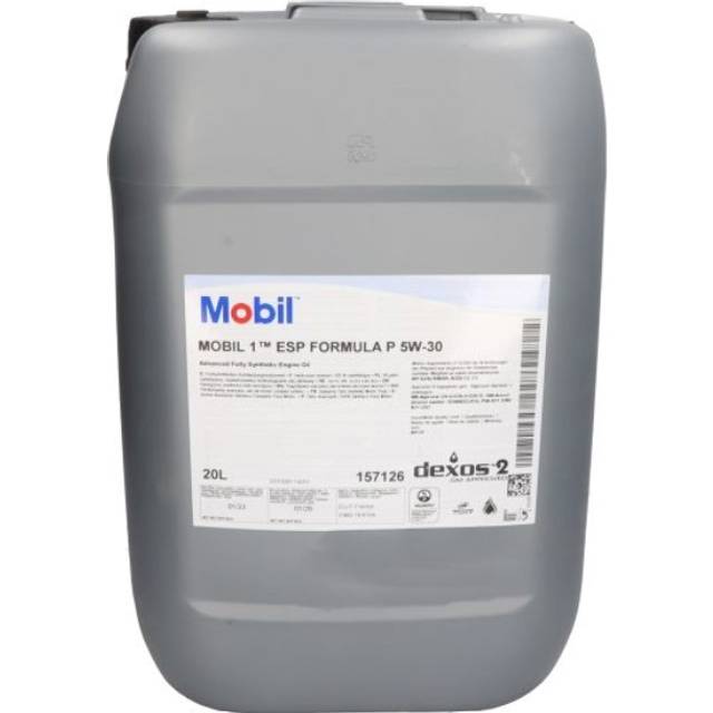 Mobil 1 ESP Formula P 5W-30 20l Motorolja 157126 MERCEDES-BENZ: E-klass T-modell, E-klass Sedan, C-klass Sedan, TOYOTA: Avensis III Kombi