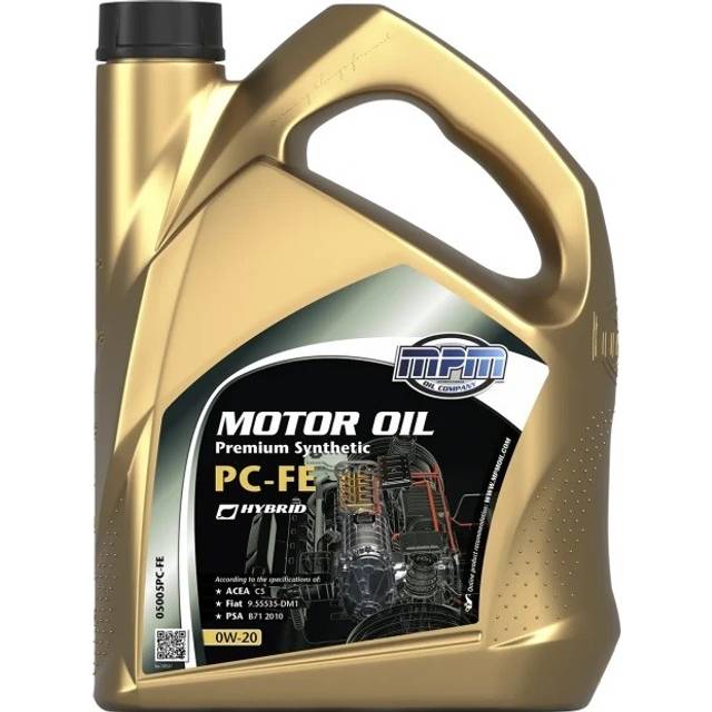 Mpm Pc-Fe PREMIUM SYNTHETIC 0W-20 5l Motorolja 05005PC-FE BMW: 3 Touring, 1 Hatchback, 3 Sedan, TOYOTA: Avensis III Kombi, Yaris III Hatchback, Verso