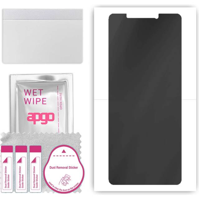 apgo Hydrogel Privacy Matte Screen Protector for Sony Xperia 10 II, Anti Spy, Hydrogel Film, Flexible, Soft TPU with positioning layer easy installati