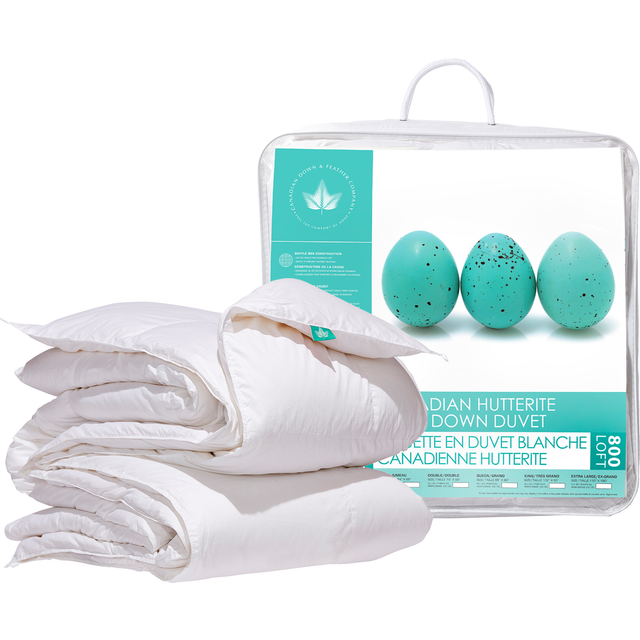 800 Loft Hutterite White Down Duvet