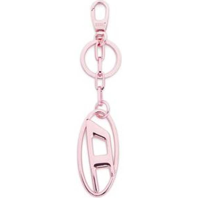 Diesel - Porte-clés en métal avec plaque à logo - Bijoux et Gadgets - Mixte - Rose - UNI