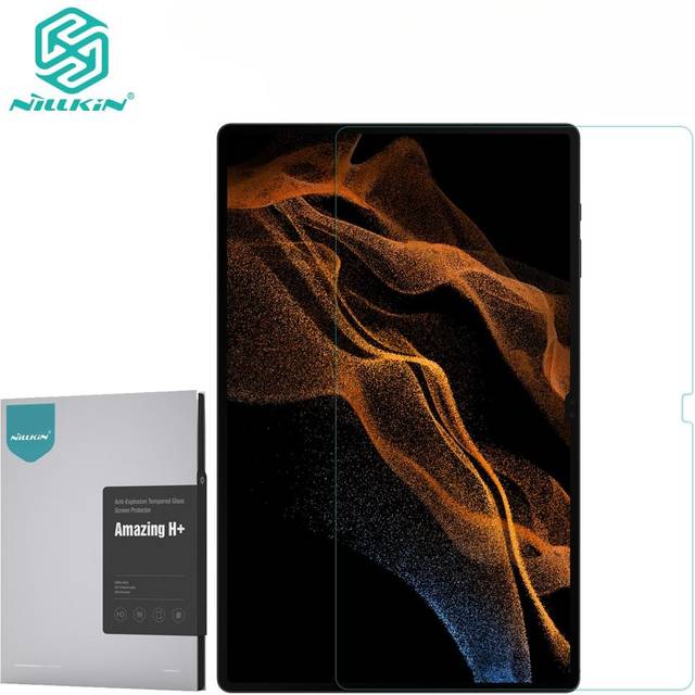 NILLKIN H+ Tempered Glass For Samsung Galaxy Tab S8 Ultra HD Anti Glare 9H Anti Explosion Screen Protector Galaxy Tab S8 Ultra ren