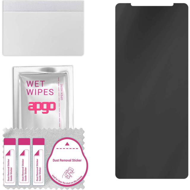 apgo Privacy Matte Hybrid protective glass compatible with Sony Xperia PRO, flexible nano glass, great replacement for tempered glass, scratch-resista