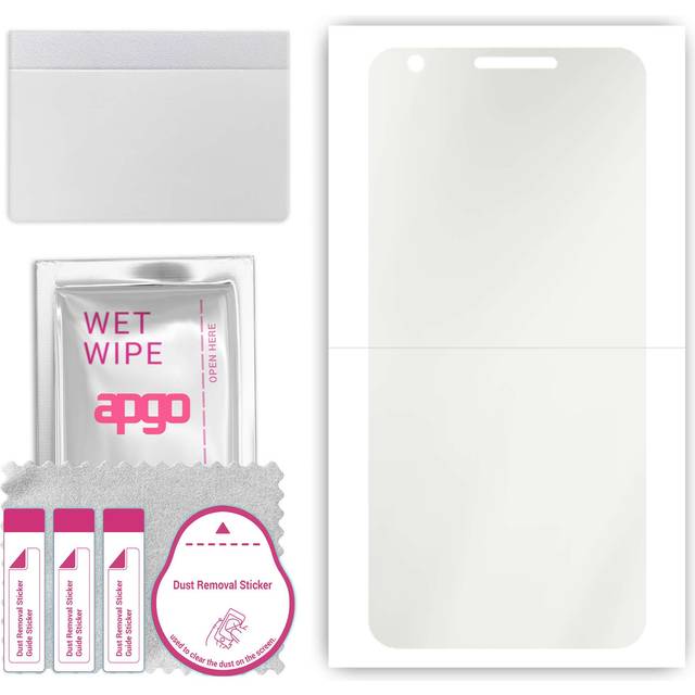 apgo Hydrogel Matte Screen Protector for Google Pixel 3a XL, Hydrogel Film, Flexible, Soft TPU with positioning layer easy installation