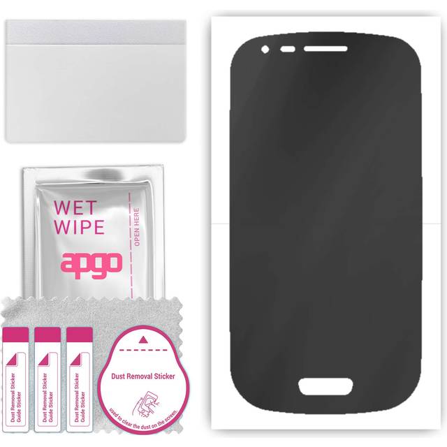 apgo Hydrogel Privacy Matte Screen Protector for Samsung Galaxy S3 mini i8190, Anti Spy, Hydrogel Film, Flexible, Soft TPU with positioning layer easy