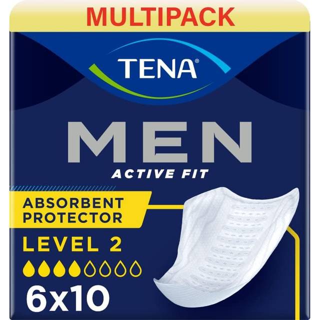 Inkontinensskydd man för fixering i byxa - TENA Men Nivå 2 10-p - 60 st