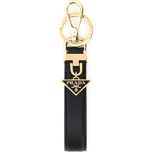 Saffiano leather key ring