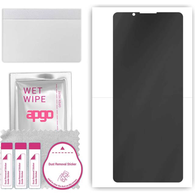 apgo Hydrogel Privacy Matte Screen Protector for Sony Xperia PRO-I, Anti Spy, Hydrogel Film, Flexible, Soft TPU with positioning layer easy installati