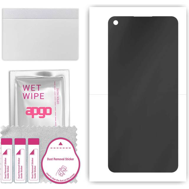 apgo Hydrogel Privacy Matte Screen Protector for Oppo Reno8 4G, Anti Spy, Hydrogel Film, Flexible, Soft TPU with positioning layer easy installation
