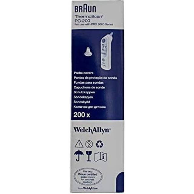 BRAUN Thermoscan Probe Cover 200pc Ear Thermometer Replacement Caps