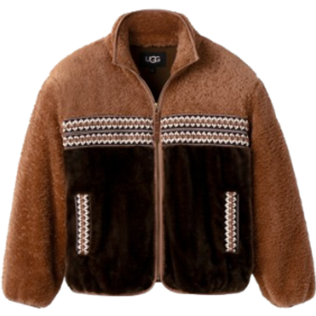 UGG, Light Jackets, female, Brown, XS, Sherpa Camel Women's Jacket Marlene