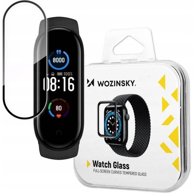 Wozinsky Hybrid Glass for Xiaomi Mi Band 5 - Black