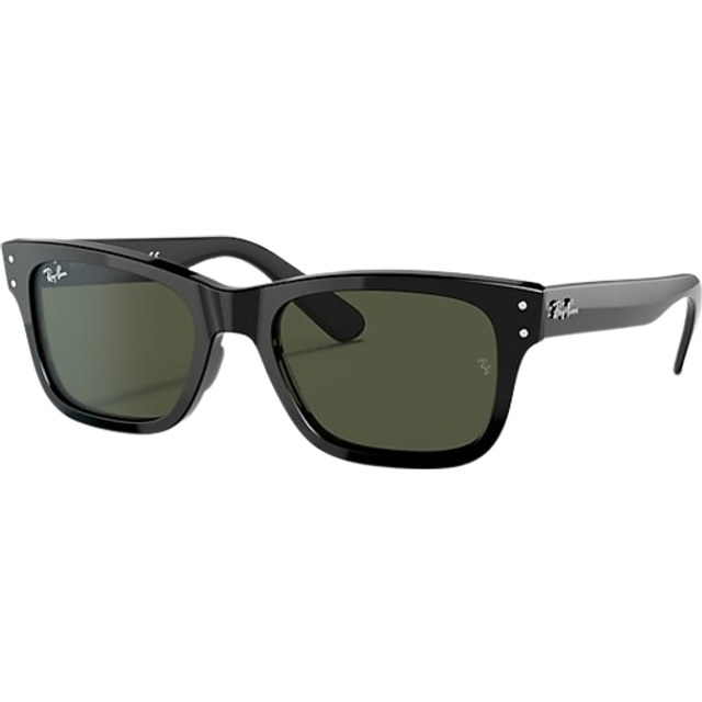 Ray ban mr burbank sunglasses - polished black frames with green lenses