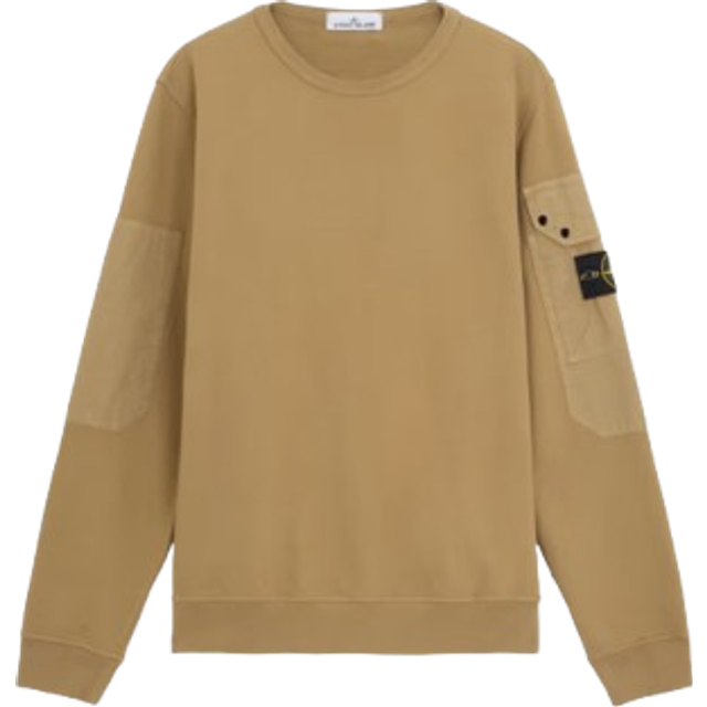 Stone Island Beige Organic Cotton Sweatshirt - V0094 BISCUIT - S
