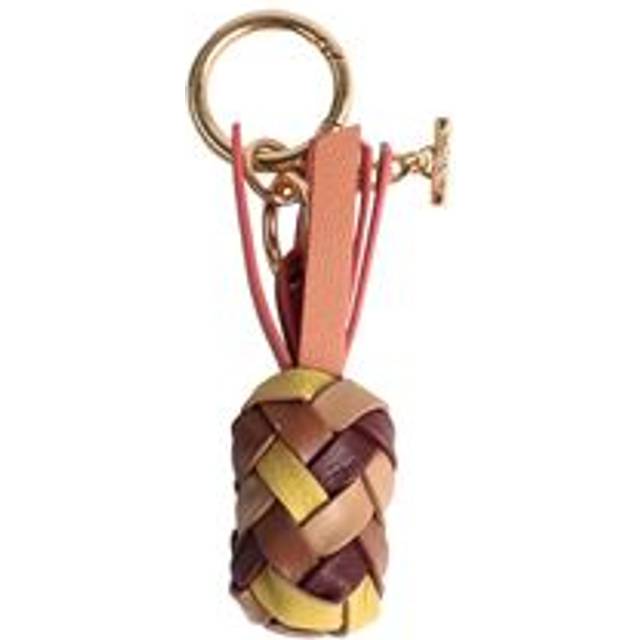 See By Chloe Pineapple Woven Key Chain - Yellow (Size W 1.6  x H 3.9  x D 1.6)