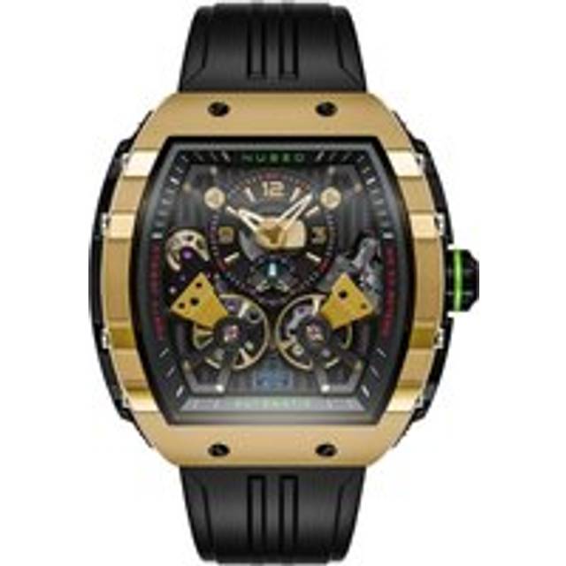 Nubeo NB-6100-05 Herrenuhr Magellan Double Barrel Automatik 48mm 5ATM