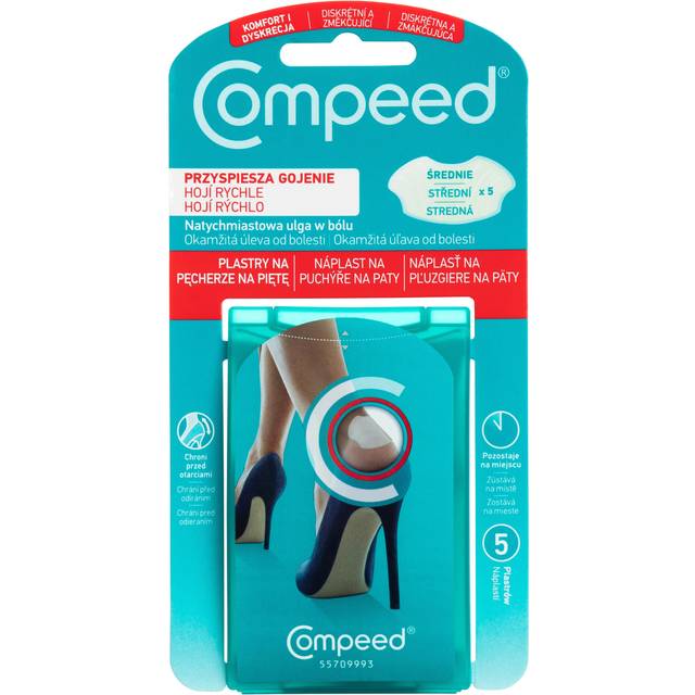 Compeed Blister Plasters for Heels, Pack of 5
