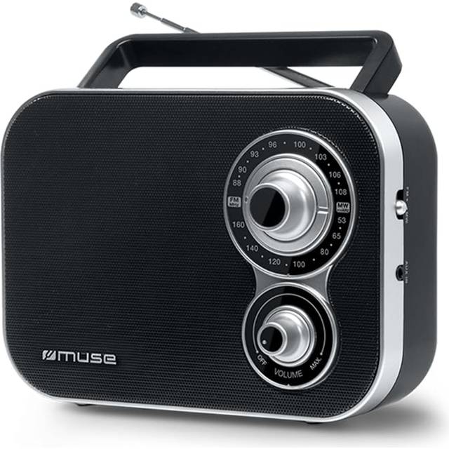 Muse M-051R Black, 2-band portable radio,