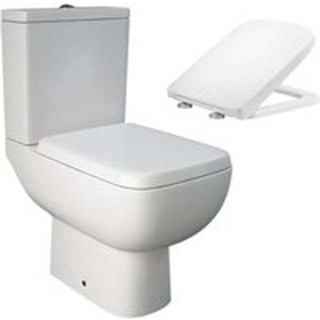Rak S600 Close Coupled Toilet wc w/ Wrap Over Seat