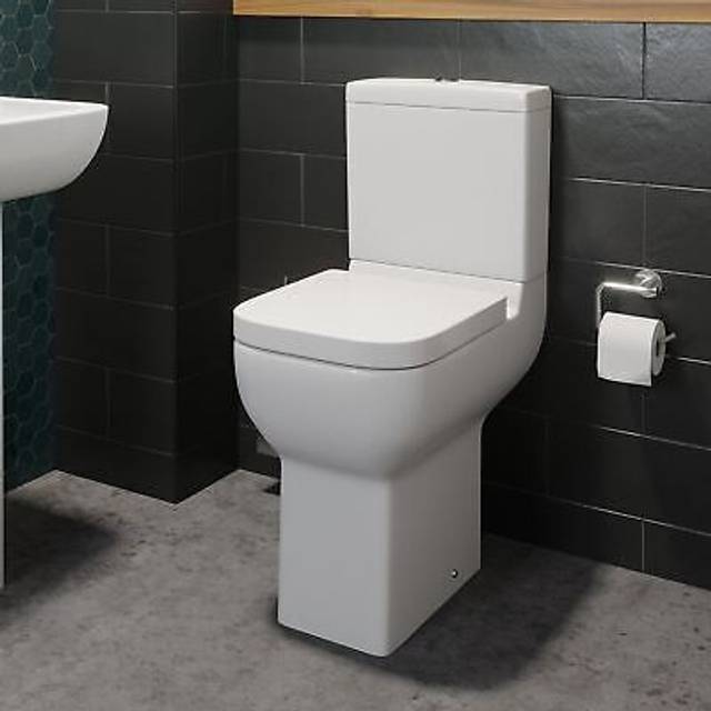 Affine Amelie Close Coupled Comfort Height Rimless Toilet & Soft Close Seat