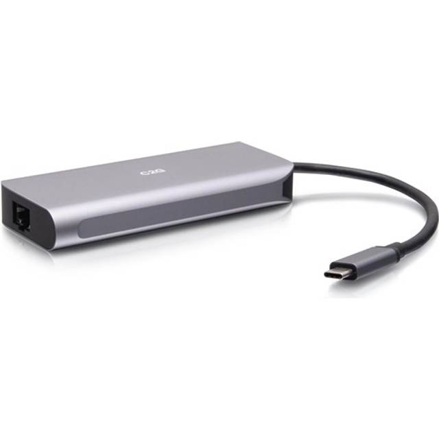 C2G USB-C 4.0 6-in-1 Mini Docking Station with HDMI, USB-A, Ethernet, and USB-C 85W- 8K 60HZ - Dockningsstation - USB-C / Thunderbolt 3 - HDMI - 1GbE