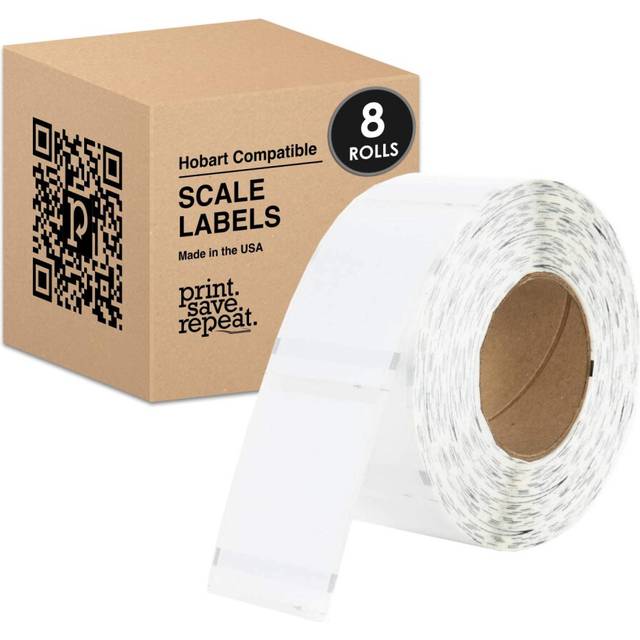 Hobart Quantum QWU300 Scale Labels | 2.25 x 3 in | 1 000 Labels/Roll |