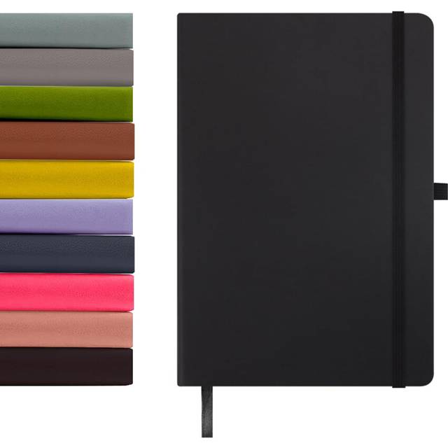 (DARK BROWN, A4) delka Notebook, Notebook Note Book Note Pad Journal Notebook Notepad, Notebook for Office School Home Business Writing & Note Taking