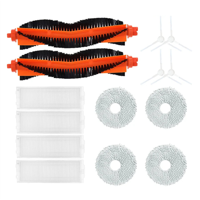 Roller Side Brush Filter Mop Rag Cloth For Self-Cleaning