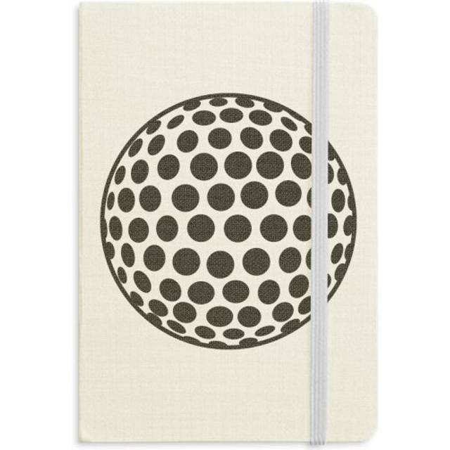Golf Sport Simple Geometry Pattern Notebook Official Fabric Hard Cover Classic Journal Diary