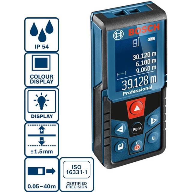Bosch GLM400 Laser Rangefinder 40 Meters Measurement Range with Color Display