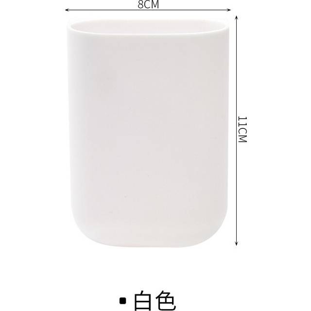 (White) Stationery Bucket Student Desk Side Paste Pen Holder Office Desk Surface