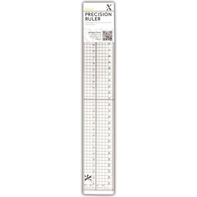 Xcut : Precision Ruler : Metal Edge Inlay : 30cm
