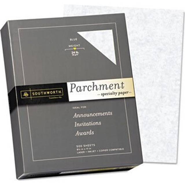 Southworth Parchment Specialty Paper  Blue  24lb  8 1/2 x 11  500 Shee