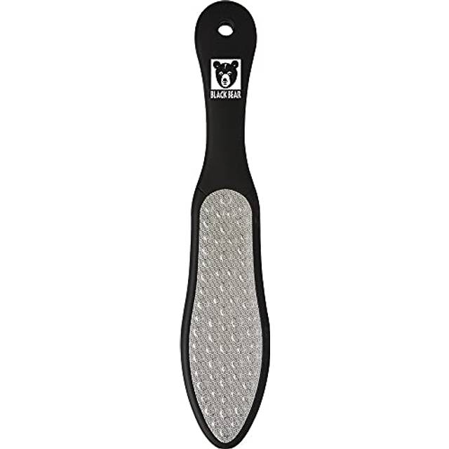 ForPro Black Bear Stainless Steel Pedicure File - Callus Remover Foot File- Double-Sided Professional Quality File for Heels and Feet- 10.5 L