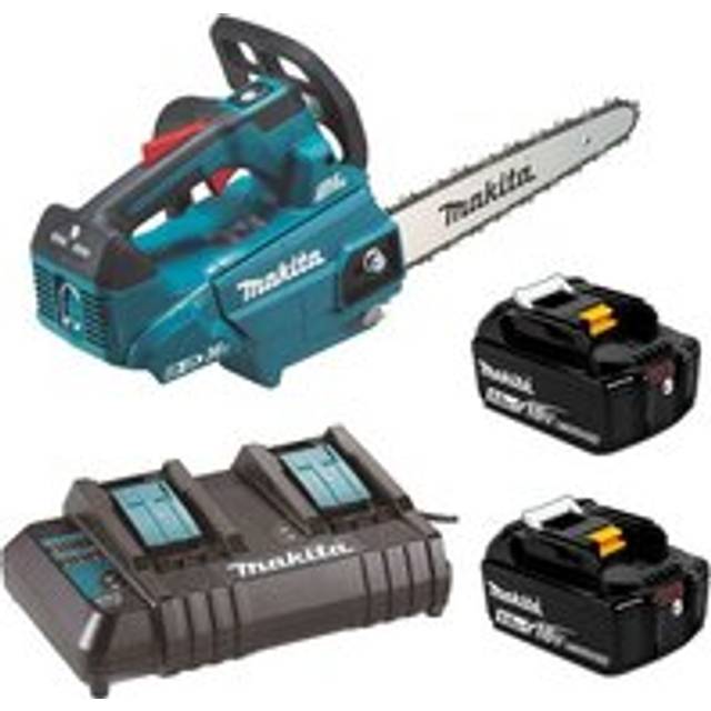 DUC256CT2 Twin 18v / 36v lxt Cordless Chainsaw 250mm 2x 5.0ah - Makita