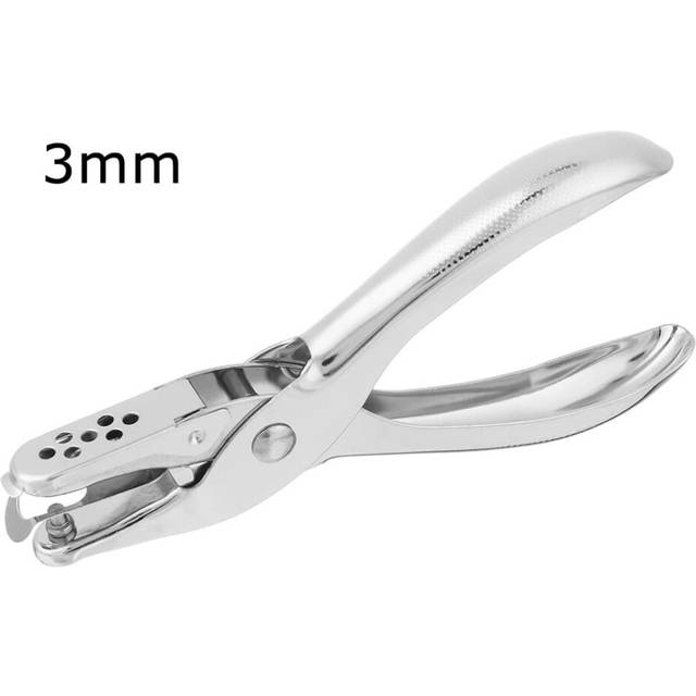 3mm Single Hole Punch, Handheld Metal Punch for School Stationery Office Supplies Craft Tool