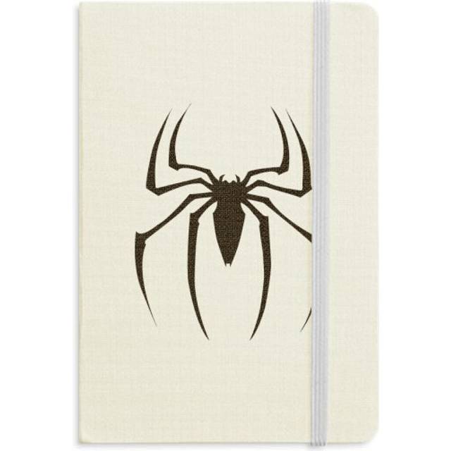 Black Insect Spider Illustration Pattern Notebook Official Fabric Hard Cover Classic Journal Diary