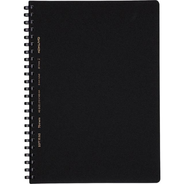 KOKUYO Note Soft Ring Notebook Business 70 Sheets A5 B Lined Black Su-SV437B-D