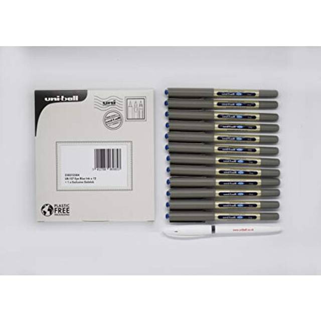uni-ball UB-157 Eye Rollerball Pens. Premium Fine 0.7mm Ballpoint Tip for Super Smooth Writing, Drawing and Colouring. Fade and Water Resistant Liquid