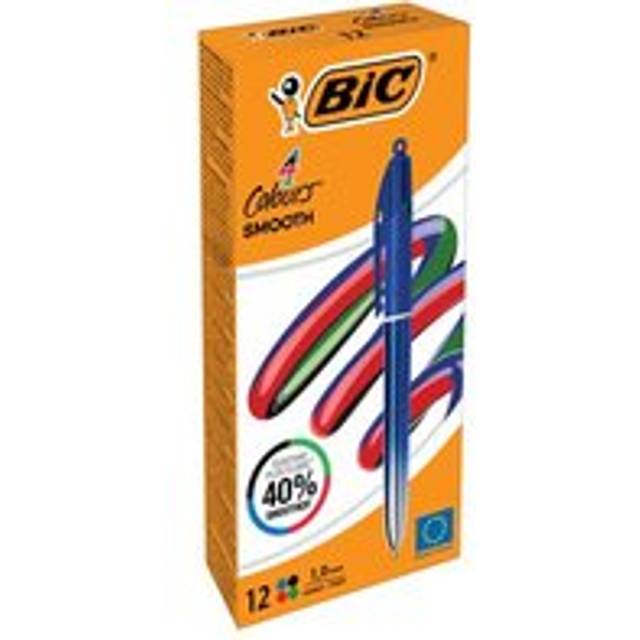 BIC 4 Colours Pro Ballpoint Pen Pack of 12 Medium Point Colour Ink
